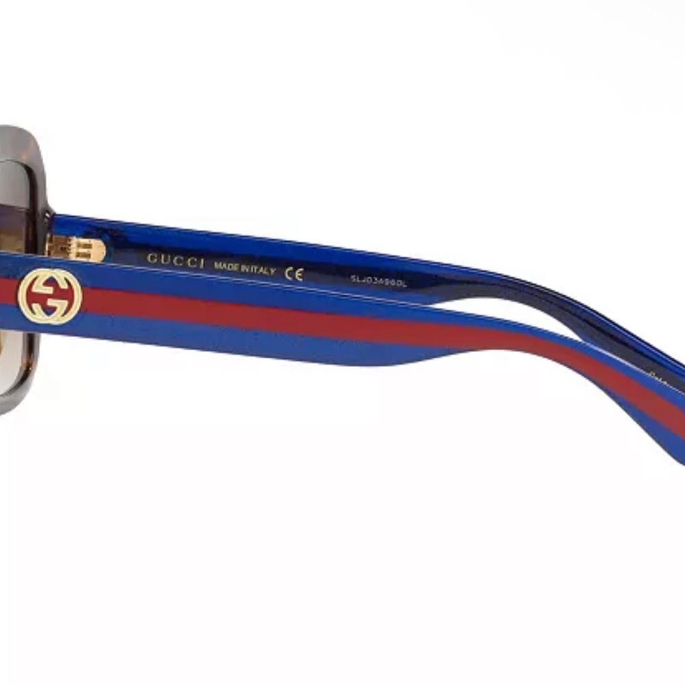 Gucci women’s Brown Gradient Oversized Sunglasses - Picture 5 of 9